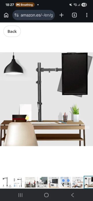 Soporte Monitor Suptek Ajustable Negro