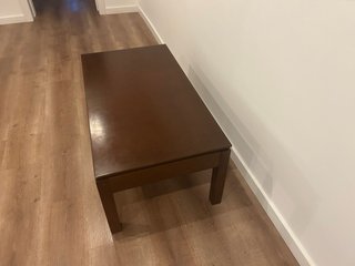 Mesa de centro elevable madera 60x110cm