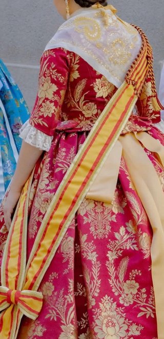 Traje de Fallera Adulta Brocatel san felipe