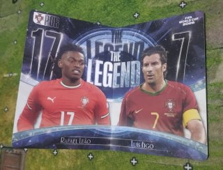 Tarjeta The Legend Portugal Figo y Leão