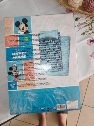 Completo Lenzuola Disney Mickey Mouse 3 Pezzi