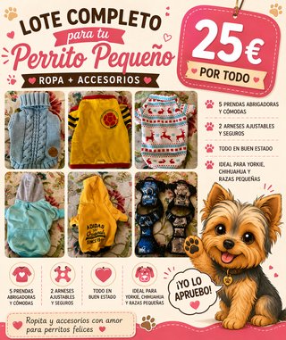 Ropa y Arneses Perro Pequeño
