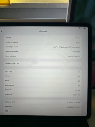 iPad Pro 12.9 4ª Gen + Accesorios
