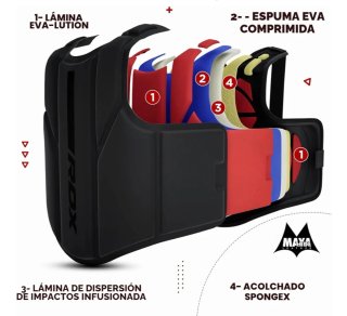 Chaleco protección artes marciales RDX