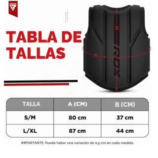Chaleco protección artes marciales RDX
