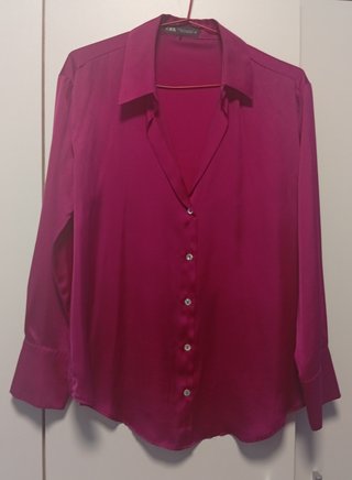 Camisa Zara Seda Talla M