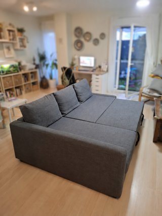 Sofá Cama IKEA Friheten Gris Chaise Longue 3 Plaza