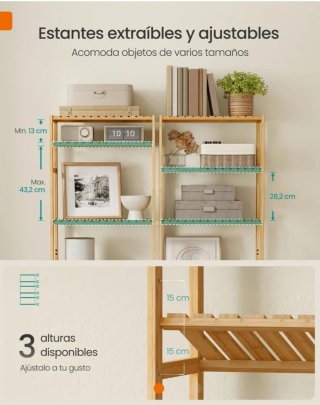 Estantería SONGMICS Bambú