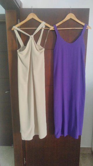 Vestiti Beige e Viola