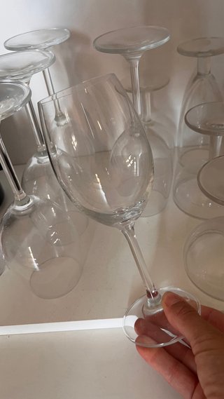 15 copas de cristal vintage