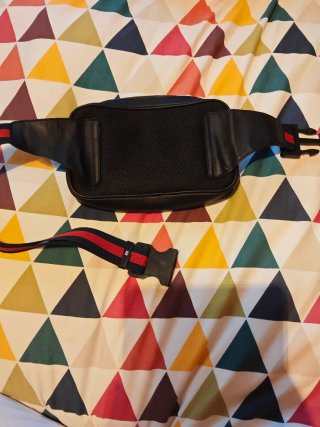 Borsa a spalla Gucci beige e nera