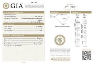 Diamante Natural 0.40 cts H  VVS1 GIA Certificado