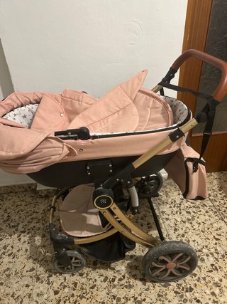 Carrito Moni Completo Rosa y Dorado