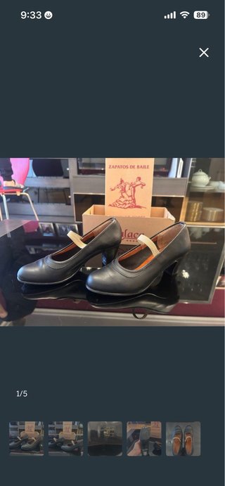 Zapatos baile español. Marca: Malaca. Piel. N° 35