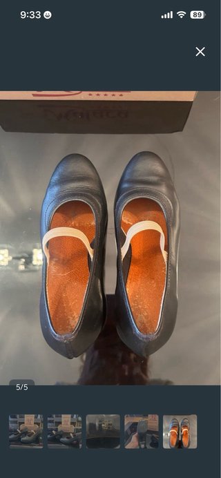 Zapatos baile español. Marca: Malaca. Piel. N° 35