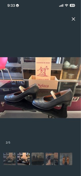 Zapatos baile español. Marca: Malaca. Piel. N° 35