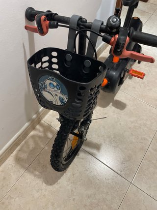 Bicicleta infantil naranja