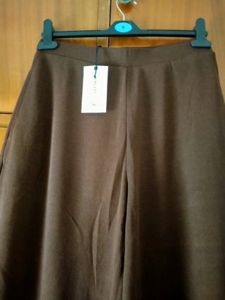 Pantalones anchos marrones mujer sin estrenar