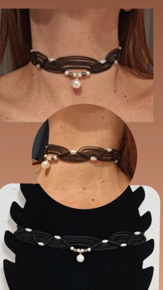 Choker La Perla negra
