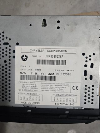 Radio Chrysler