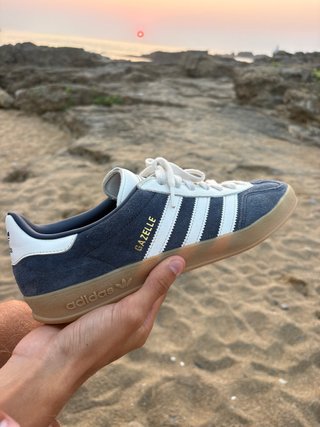 Adidas Gazelle Azul/Blanco Muy Poco Uso.