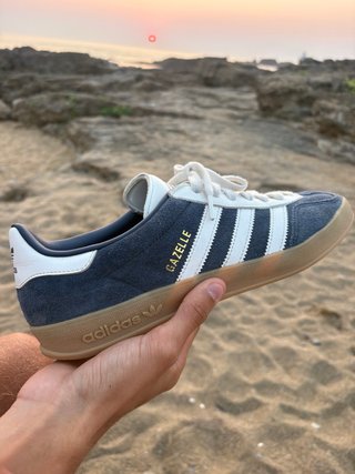 Adidas Gazelle Azul/Blanco Muy Poco Uso.