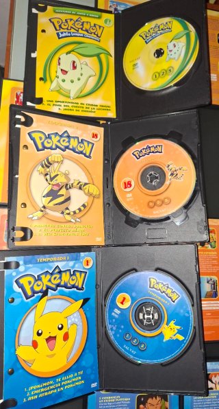 Colección 12 DVDs Pokémon (Temporadas y Aventuras)