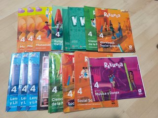 lote de libros de 4 primaria colegio Veracruz