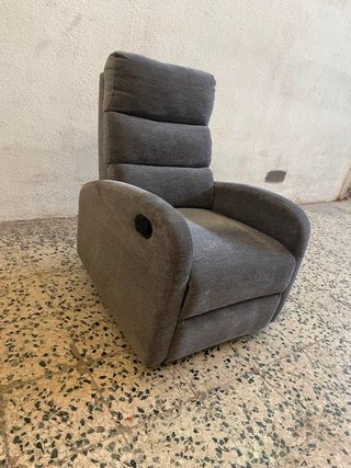 Sillón relax gris tela
