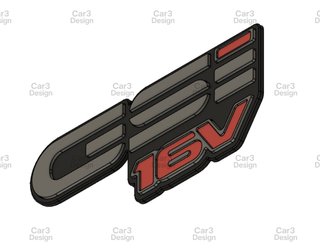 OPEL KADETT GSI 16V EMBLEMA TRASERO [Y DETALLE]
