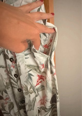 Vestido estampado floral talla XS