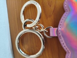 Llavero Tous Oso Rosa Holográfico