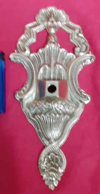 LOTE 2 BASES PARED BRONCE FUNDIDO PARA APLIQUES.