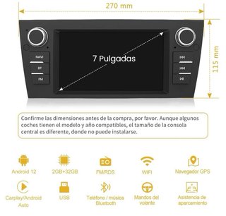 Pantalla CarPlay para BMW serie 3