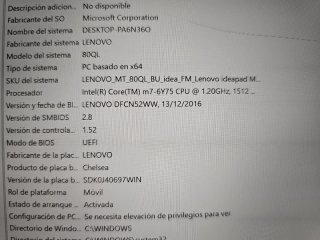 Lenovo Miix 700 2in1 Portátil (Pantalla Rota)