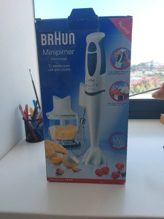 Batidora de mano con accesorios