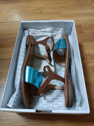 Sandalias Geox Azul y Marrón Talla 38