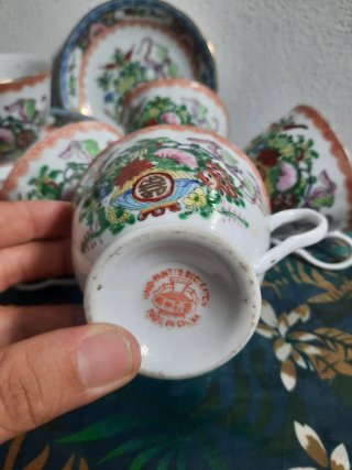 Juego de Tazas de Porcelana China