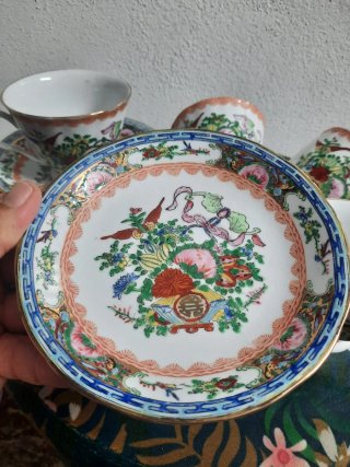 Juego de Tazas de Porcelana China