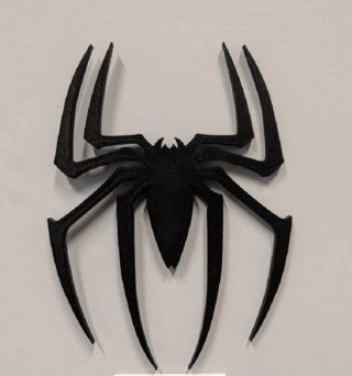 Logo Spiderman Negro Pared
