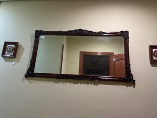 Espejo de pared madera tallada