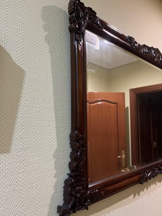 Espejo de pared madera tallada