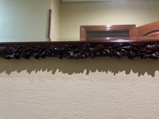 Espejo de pared madera tallada