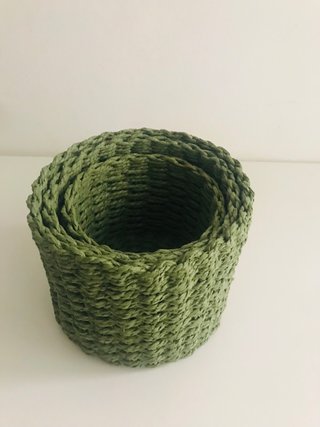 Conjunto de 3 cestos redondos Continente