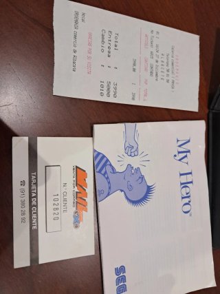 My Hero Sega Master System II Completo + Ticket
