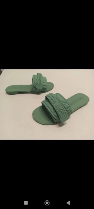 Sandalias Christian Dior Talla 39 Verde