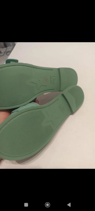 Sandalias Christian Dior Talla 39 Verde