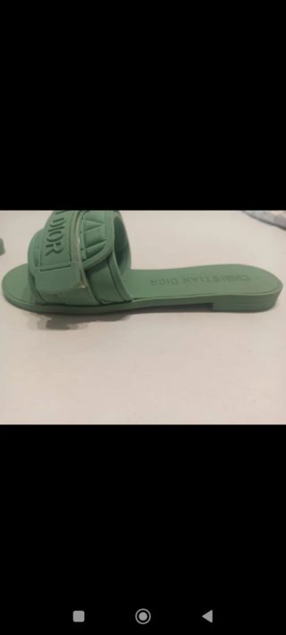 Sandalias Christian Dior Talla 39 Verde
