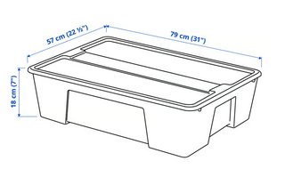 Caja Almacenaje Transparente Ikea