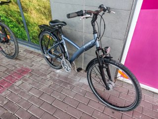 Bicicleta Paseo Mujer Btwin Azul